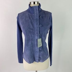 Tehama Women's Suede Leather Sweater Jacket